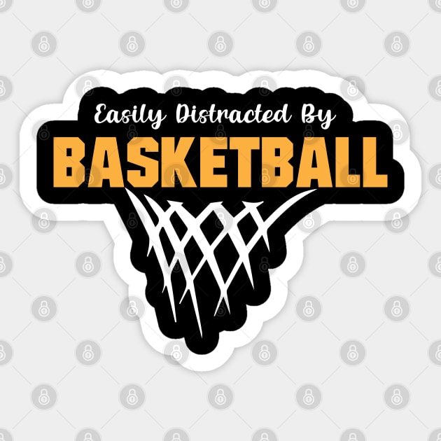 Easily Distracted By Basketball Sticker by pako-valor